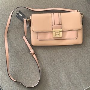 Light pink crossbody purse